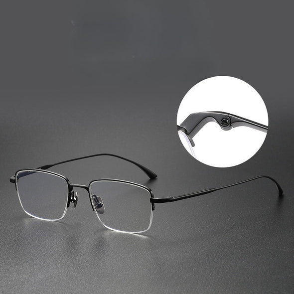 Retro Titanium Square Glasses Frame MIES