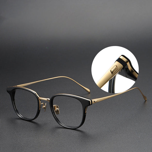 Titanium Vintage Square Eyeglasses Frames GMS823