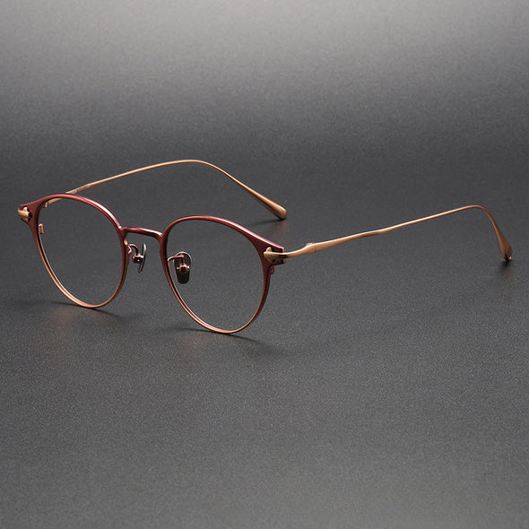 Titanium Vintage Oval Eyeglasses Frames respect-dome