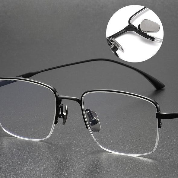 Retro Titanium Square Glasses Frame MIES