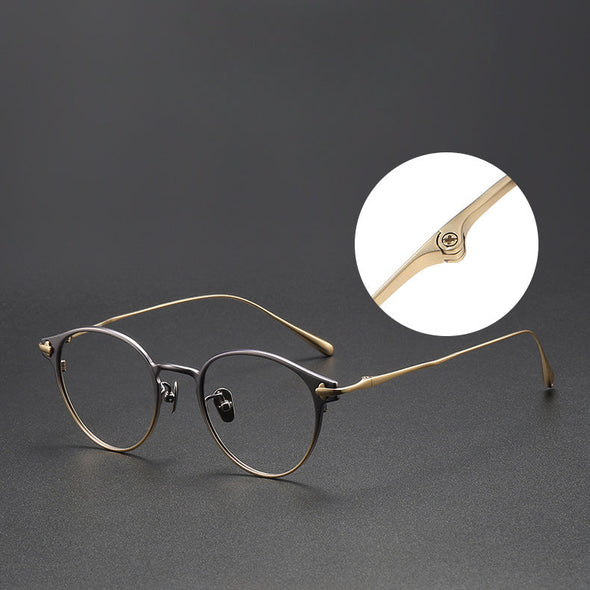 Titanium Vintage Oval Eyeglasses Frames respect-dome