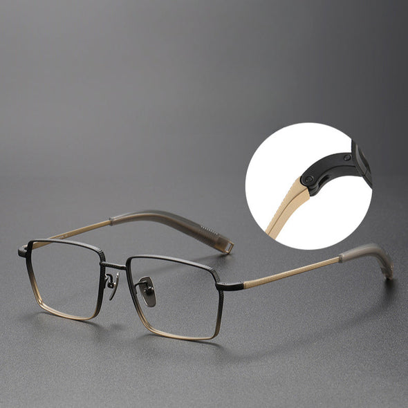 Retro Titanium Square Glasses Frame 07519