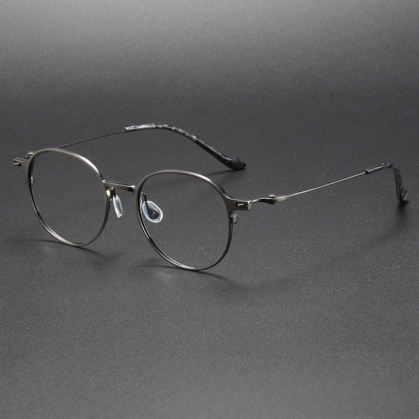 Titanium Vintage Round Eyeglasses Frames 202315