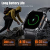 Nektom Military Smart Watches K57 Rugged Outdoor Sports Watch Fitness Tracker