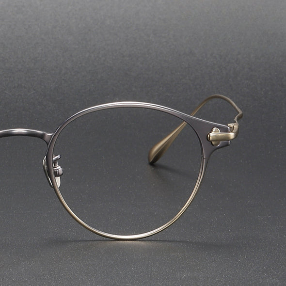 Titanium Vintage Oval Eyeglasses Frames respect-dome