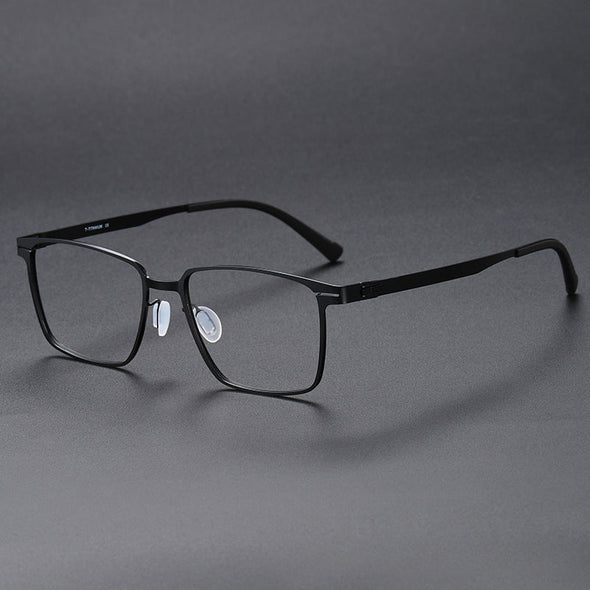 Retro Titanium Square Glasses Frame 80995
