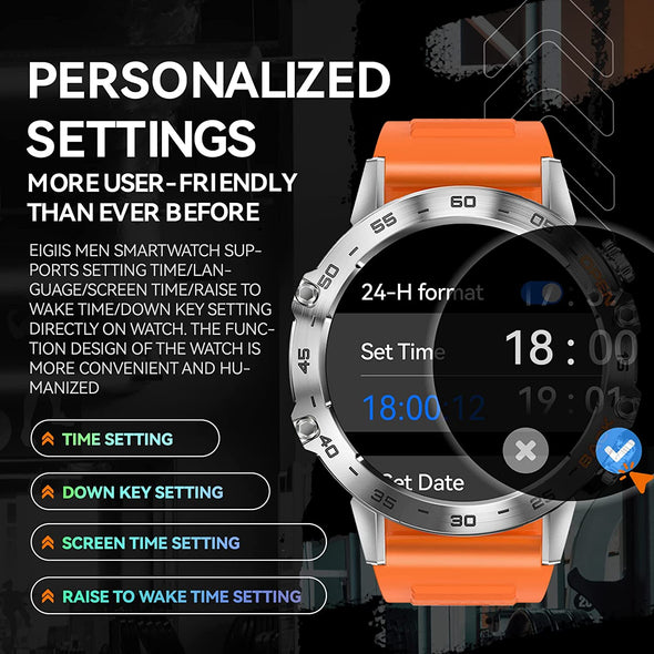 NEKTOM Military Smart Watch K52 Rugged Tactical Smartwatch
