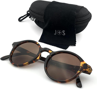 JOLLYNOVA Hali Retro Round Cat-Eye Sunglasses, Polarized Sunglasses with 100% UV protection