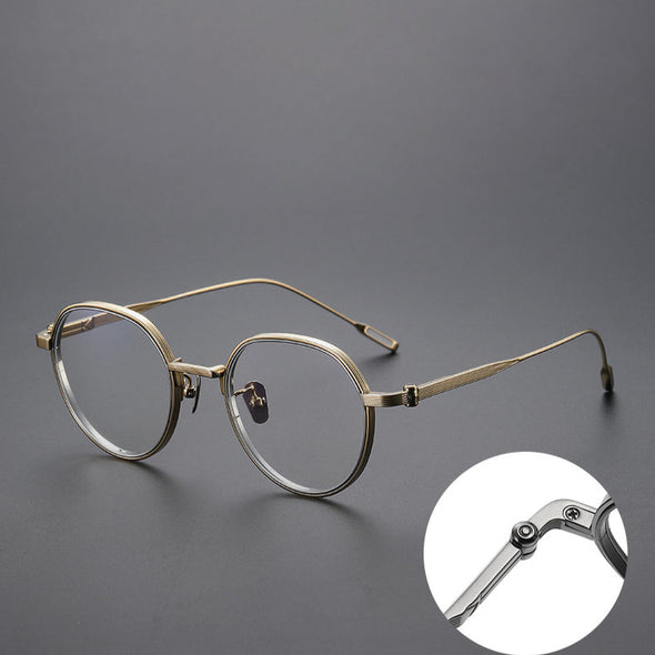 Titanium Geometric Glasses Frame KV-61