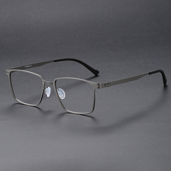 Retro Titanium Square Glasses Frame 80995
