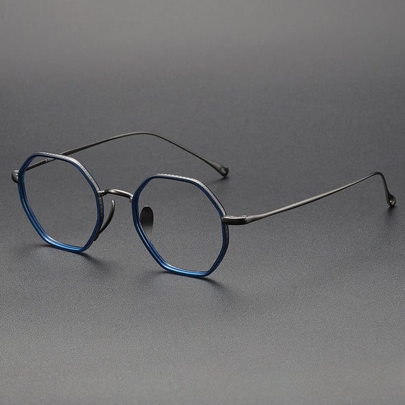 Titanium Geometric Glasses Frame KMN7311