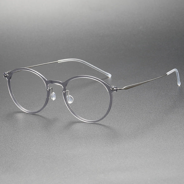 Titanium Round Glasses Frame 6541