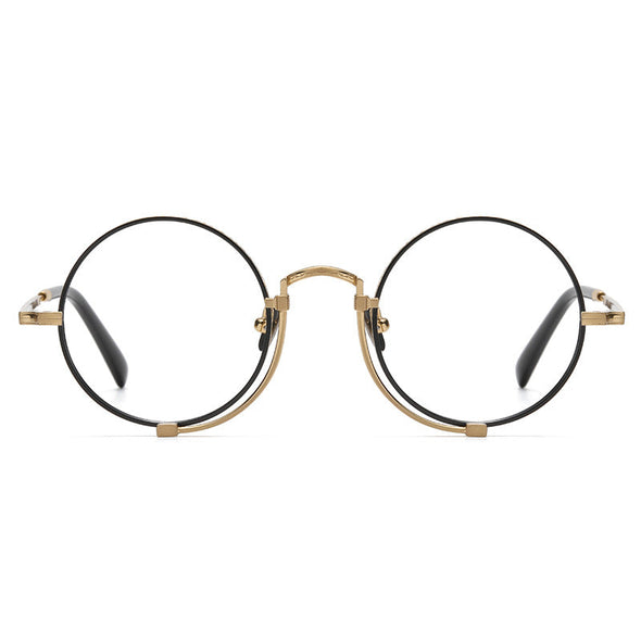 Titanium Vintage Round Eyeglasses Frames 1013H
