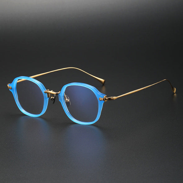 Retro Titanium Square Glasses Frame KMN183