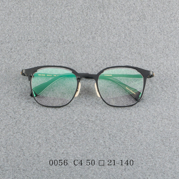 Retro pure titanium frame full frame ultra-light frame 0056