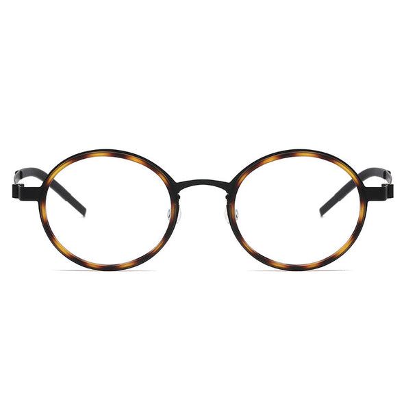 Titanium Vintage Round Eyeglasses Frames 9707
