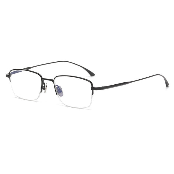 Retro Titanium Square Glasses Frame MIES