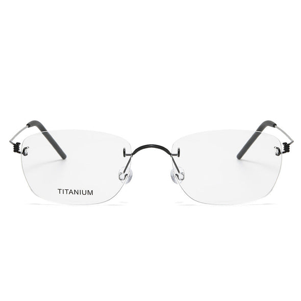 Retro Titanium Rectangle Glasses Frame 297
