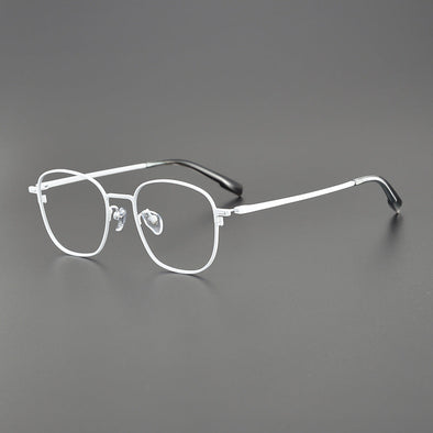 Titanium Vintage Oval Eyeglasses Frames 1106