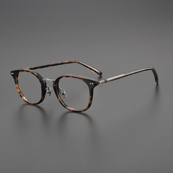 Retro Titanium Square Glasses Frame 9808