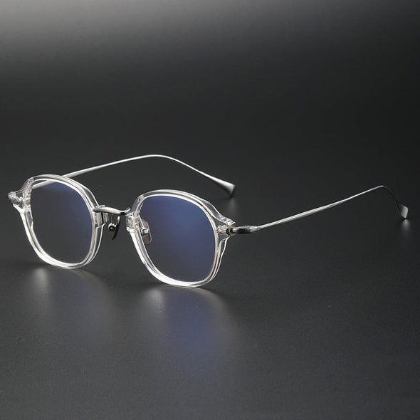 Retro Titanium Square Glasses Frame KMN183