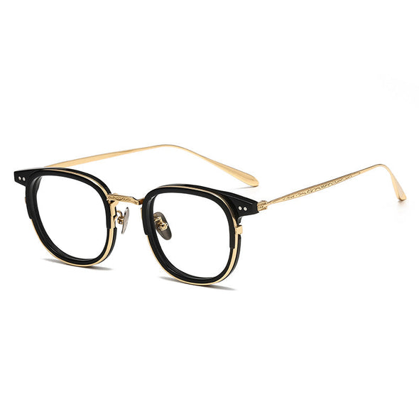 Titanium Vintage Square Eyeglasses Frames GD001