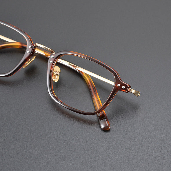 Retro Titanium Square Glasses Frame 2616