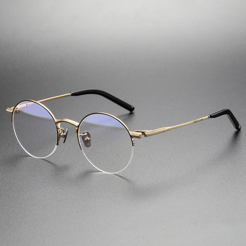 Oval Titanium Eyeglasses Review Myopia Glasses Men's 9999