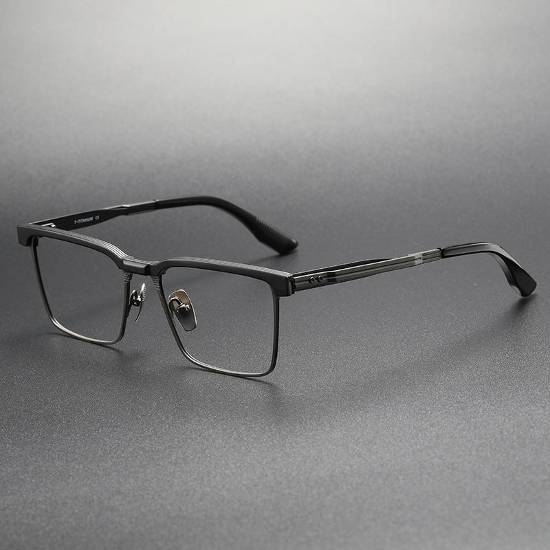 Browline Retro Titanium Ultra-Light Glasses Frame DTX137 – Nektom