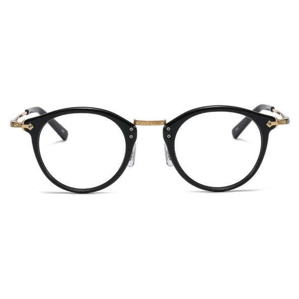 Retro Full Rim Titanium Oval Glasses Frame GMS805