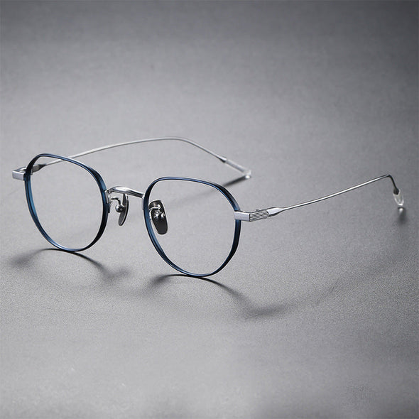 Titanium Geometric Glasses Frame 80803