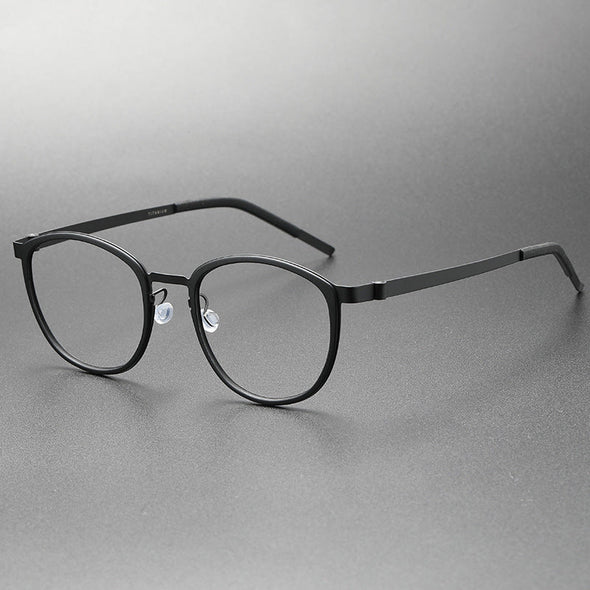 Titanium Vintage Oval Eyeglasses Frames 9737