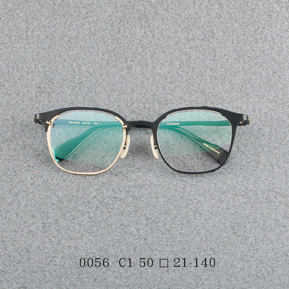 Retro pure titanium frame full frame ultra-light frame 0056