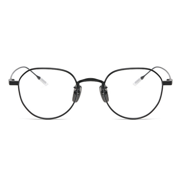 Titanium Geometric Glasses Frame 80803