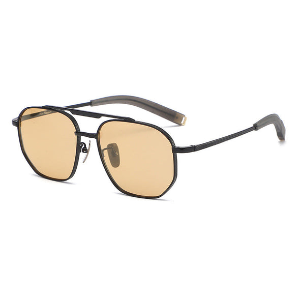 Retro Titanium Square Glasses Frame 50003