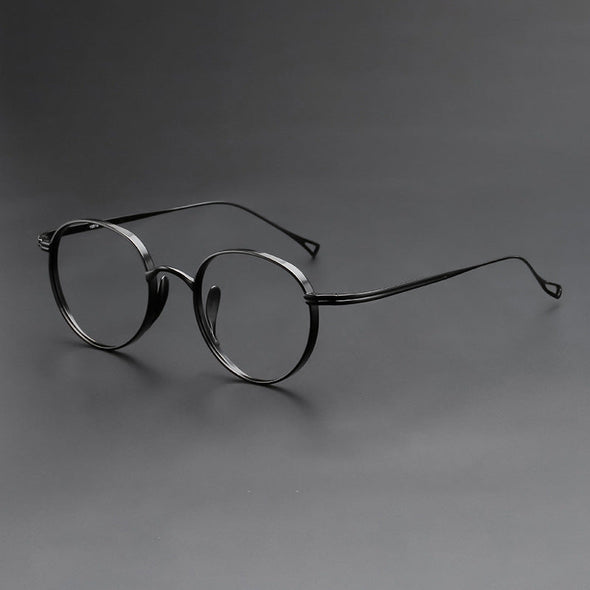Titanium Vintage Oval Glasses Frame 10518