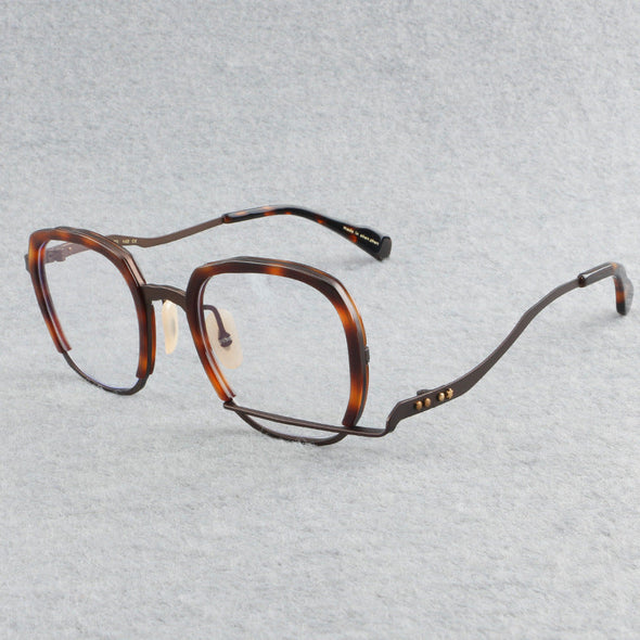 Retro pure titanium frame full frame ultra-light frame 0060