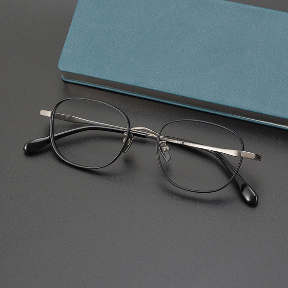 Retro Titanium Square Glasses Frame 11086