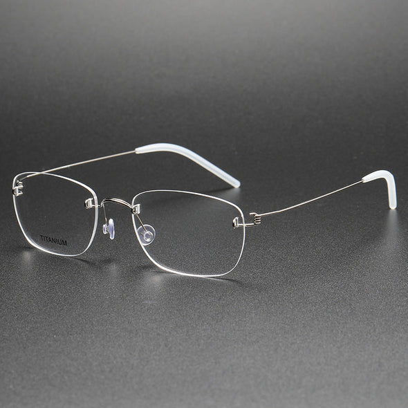 Retro Titanium Rectangle Glasses Frame 297