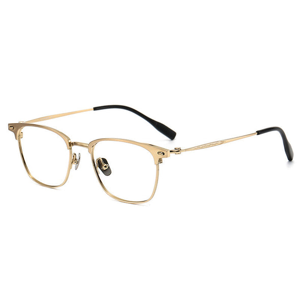 Retro Titanium Square Glasses Frame 70814