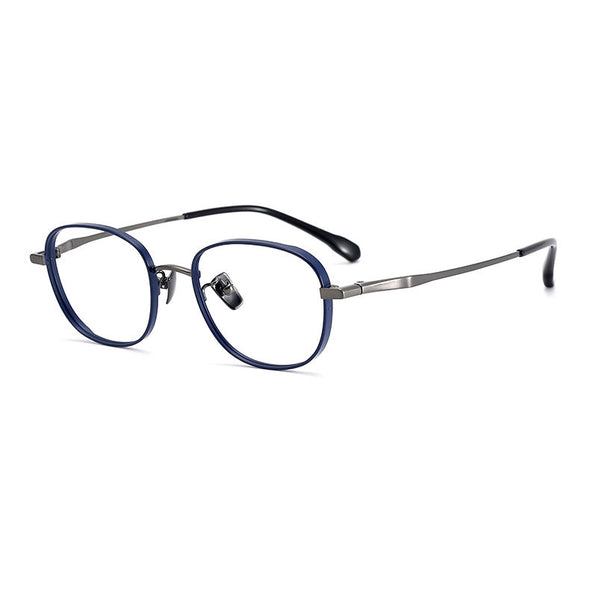 Retro Titanium Square Glasses Frame 11086