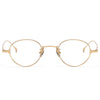 Titanium Vintage Oval Eyeglasses Frames KMN53
