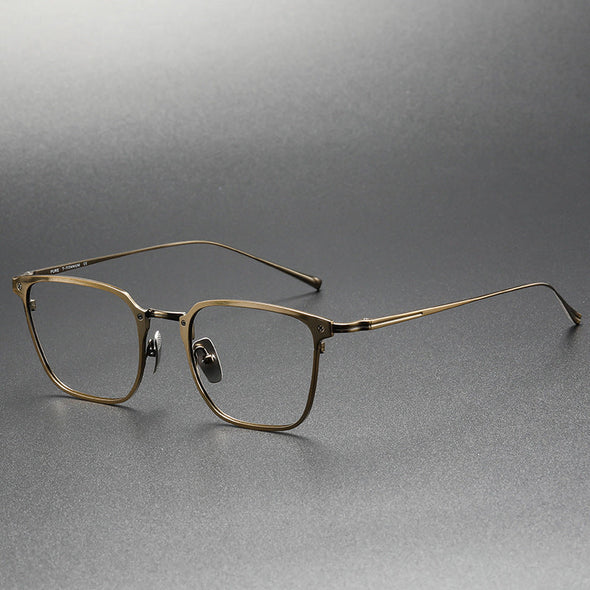 Retro Titanium Square Glasses Frame KJ-40A