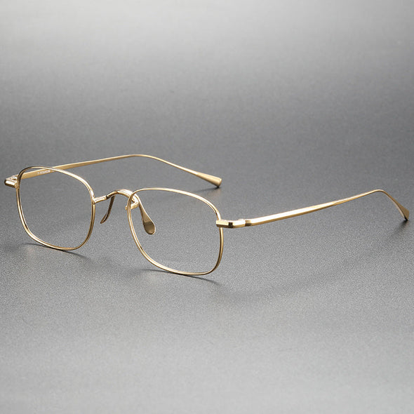 Retro Titanium Square Glasses Frame KJ45