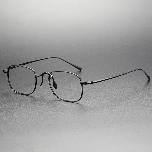 Retro Titanium Square Glasses Frame KJ45