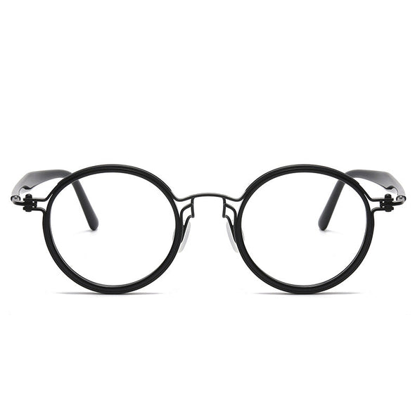 Titanium Vintage Round Eyeglasses Frames RLT5862