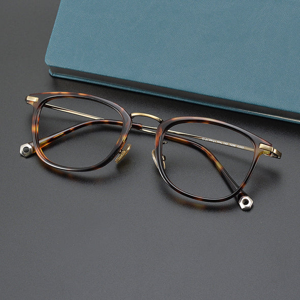 Titanium Vintage Square Eyeglasses Frames 0310