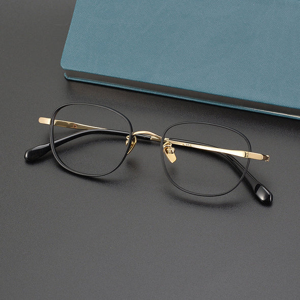 Retro Titanium Square Glasses Frame 11086