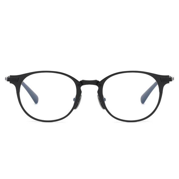 Retro Oval Titanium Ultra-Light Glasses Frame DRX2078
