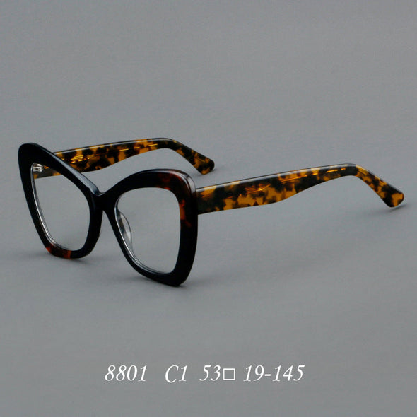 Plate glasses retro cat eye frame 8801